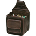 WILD HARE LEATHER DIVIDED POUCH JAVA