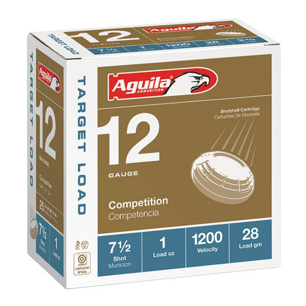 Aguila Competition 12 Gauge Ammunition 2-3/4" #7.5 1 oz 1200 fps Case of 250