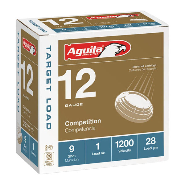 Aguila Competition 12 Gauge Ammunition 2-3/4" #9 1 oz 1200 fps Case of 250
