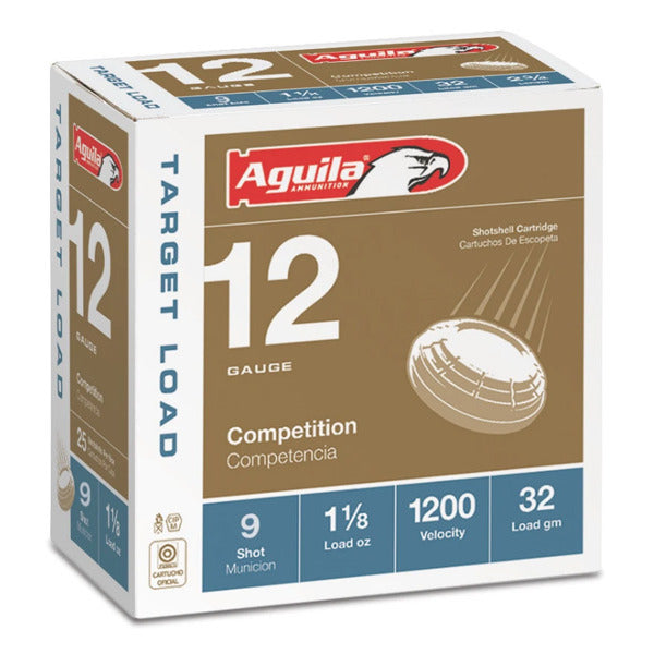 Aguila Competition 12 Gauge Ammunition 2-3/4" #9 1-1/8 oz 1200 fps Case of 250