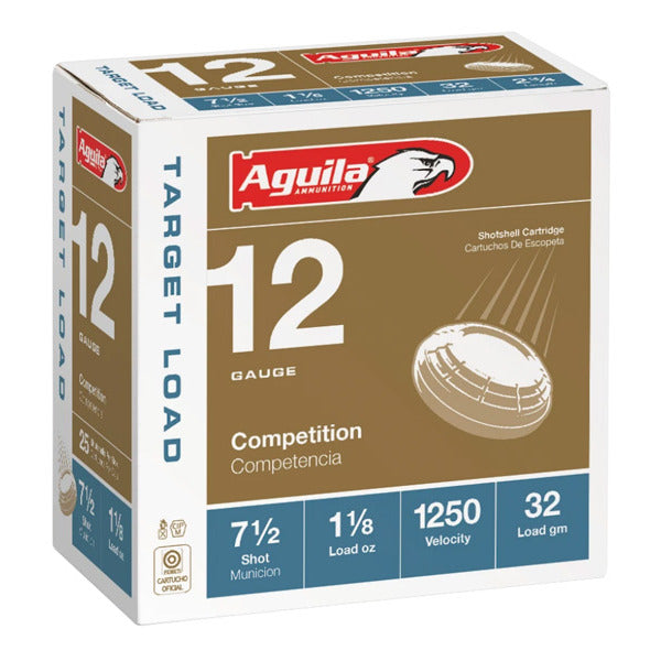 Aguila Competition 12 Gauge Ammunition 2-3/4" #7.5 1-1/8 oz 1250 fps Case of 250