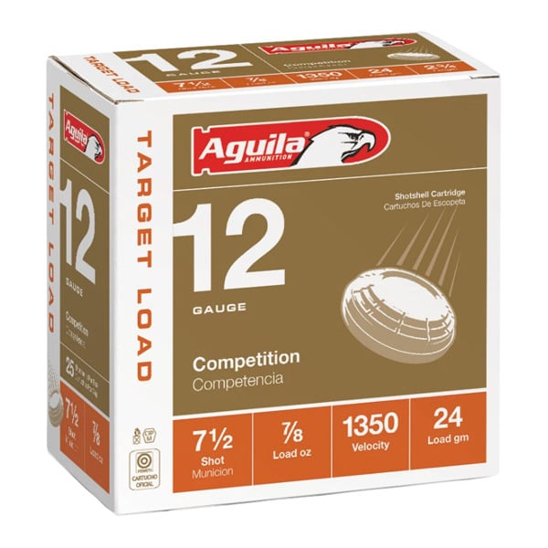 Aguila Competition 12 Gauge Ammunition 2-3/4" #7.5 24 gram 1350 fps Case of 250