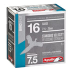 Aguila Standard Velocity 16 Gauge Ammunition 2-3/4" #7.5 1 oz 1200 fps Box of 25
