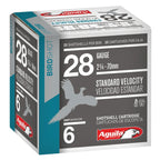 Aguila High Velocity 28 Gauge Ammunition 2-3/4" #6 1 oz 1200 fps Box of 25