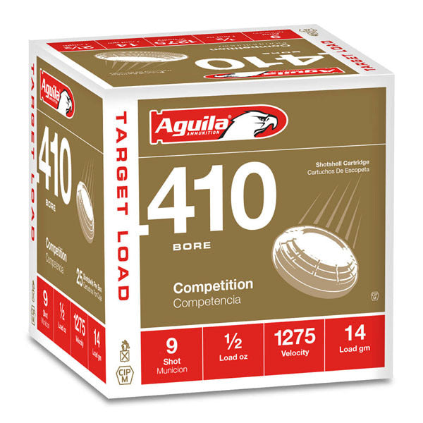 Aguila Competition 410 Bore Ammunition 2-1/2" #9 1/2 oz 1275 fps Case of 500