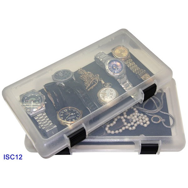 MTM IN-SAFE HANDGUN CLEAR STORAGE CASE 12" 3-pk 4cs