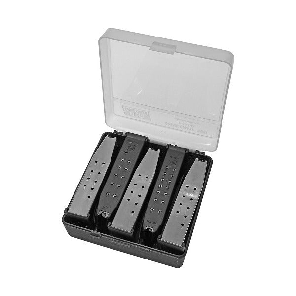 MTM Pistol Magazine Case Clear Smoke