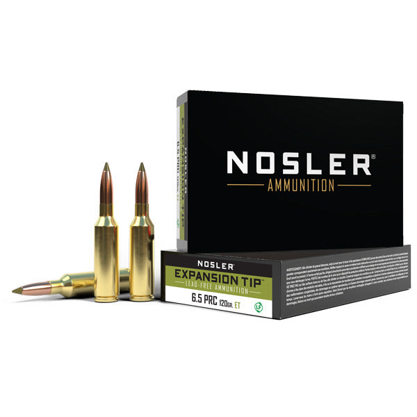 Nosler E-Tip 6.5 PRC Ammunition 120 Grain Polymer Tip Box of 20