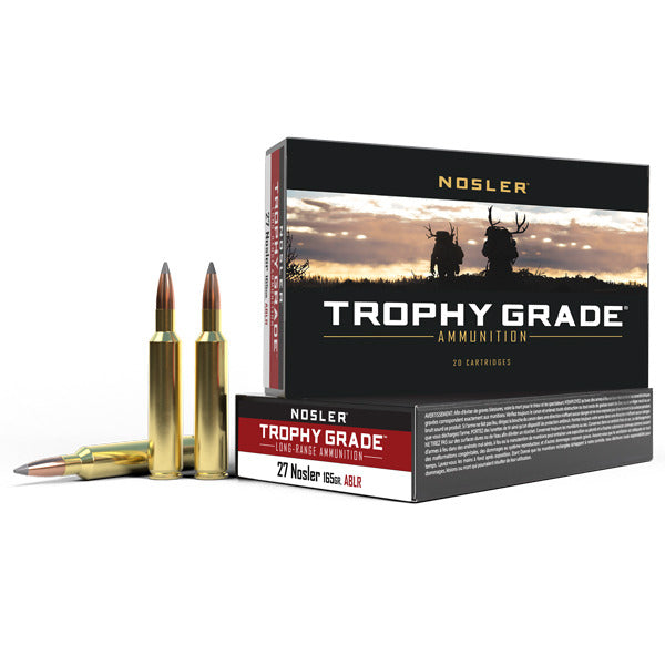 Nosler Trophy Grade 27 Nosler Ammunition 165 Grain AccuBond Long Range Polymer Tip Box of 20