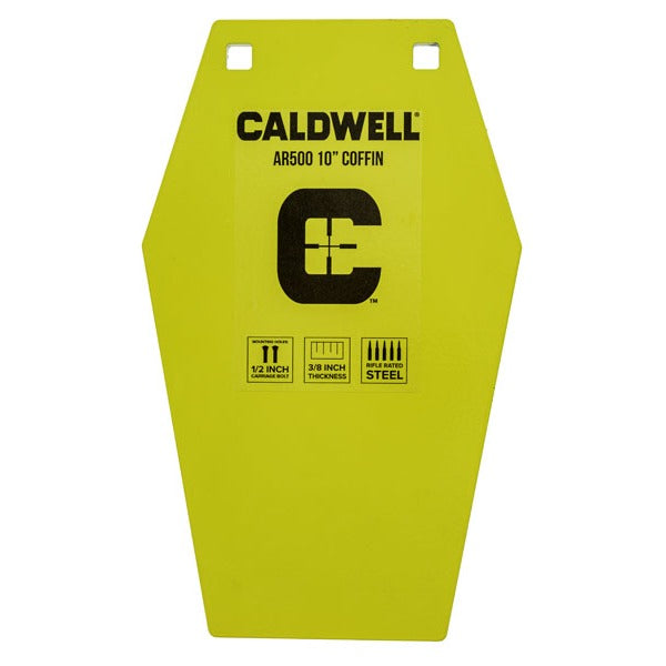 CALDWELL 10" COFFIN 3/8" AR500 STEEL TARGET
