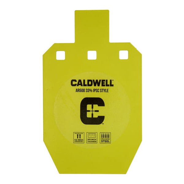 CALDWELL STEEL TARGT GONG 3/8" AR500 33% IPSC STYLE
