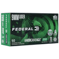 Federal Premium American Eagle 9mm Luger Ammunition 70 Grain Flat Nose Box of 50