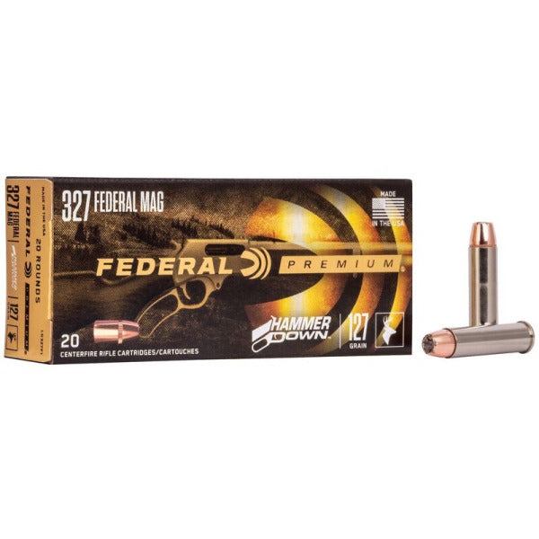Federal Premium HammerDown 327 Federal Magnum Ammunition 127 Grain Hollow Point Box of 20