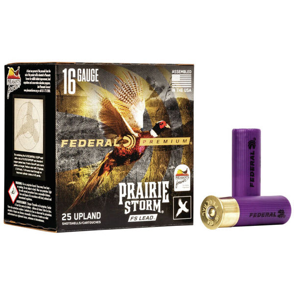 Federal Premium Prairie Storm 16 Gauge Ammunition 2-3/4" #5 1-1/8 oz 1425 fps Box of 25