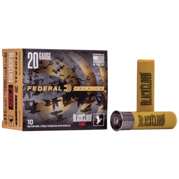 Federal Premium Black Cloud TSS 20 Gauge Ammunition 3" #3, 9 1 oz 1350 fps Tungsten Box of 10