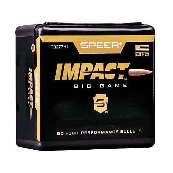 Speer Impact 277 Caliber, 6.8mm (.277 Diameter) Bullets 140 grain Polymer Tip Box of 50