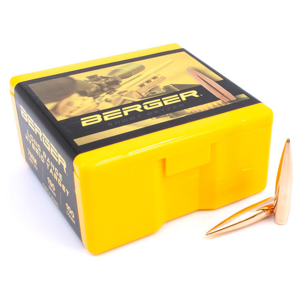 Berger Long Range Hybrid Target 28 Caliber, 7mm (.284 Diameter) Bullets 190 grain Jacketed Hollow Point Box of 100