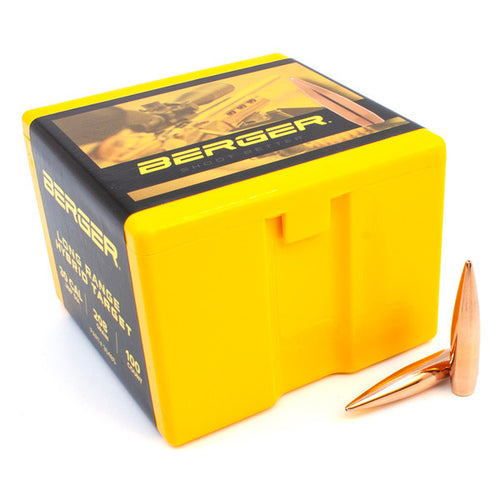 Berger Long Range Hybrid Target 30 Caliber (.308 Diameter) Bullets 208 grain Jacketed Hollow Point Box of 100