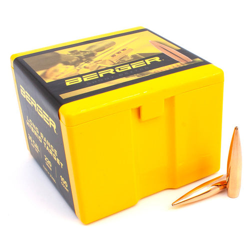 Berger Long Range Hybrid Target 30 Caliber (.308 Diameter) Bullets 220 grain Jacketed Hollow Point Box of 100