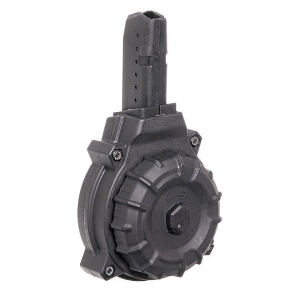 ProMag Drum Magazine with Glock Magwell AR-15 9mm Luger 50-Round Polymer Black