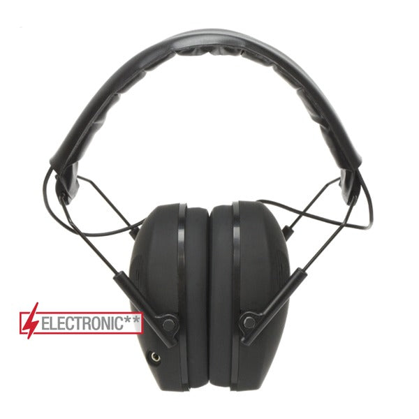 RADIANS SLIM ELECTRONIC EARMUFF DUAL MIC/ADJ BLK