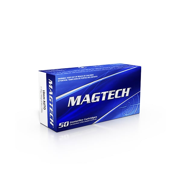 Magtech 10mm Auto Ammunition 180 Grain Full Metal Jacket Box of 50