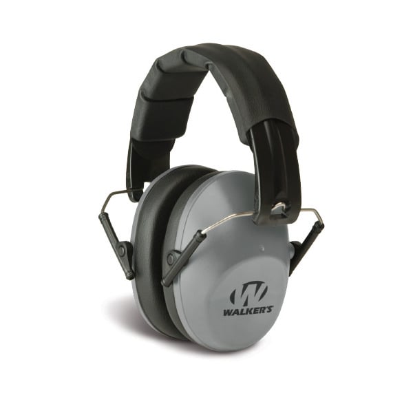 WALKERS PRO-LOW PROFILE FOLDNG MUFF GREY 22dB 6cs
