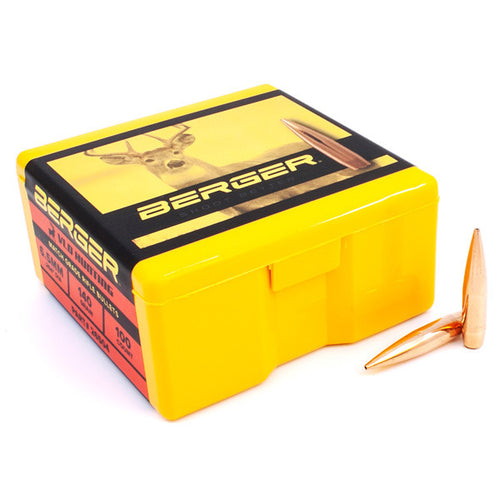 Berger VLD Hunting 264 Caliber, 6.5mm (.264 Diameter) Bullets 140 grain Boat Tail Hollow Point Box of 100