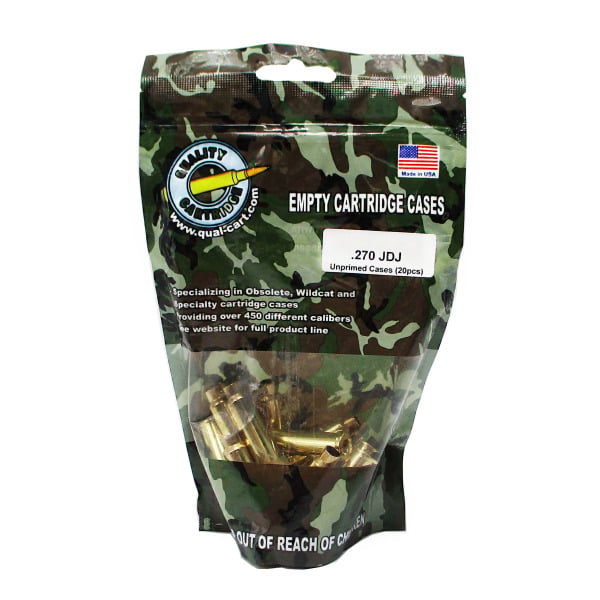 Quality Cartridge 257 JDJ Brass Bag of 20