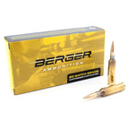 Berger Match Grade 6mm Creedmoor Ammunition 109 Grain Hybrid Target Jacketed Hollow Point Box of 20