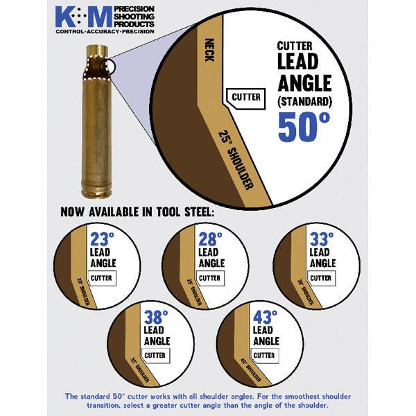 K&M TOOL STEEL NECK TURN CUTTER 33 DEGREE STD CAL