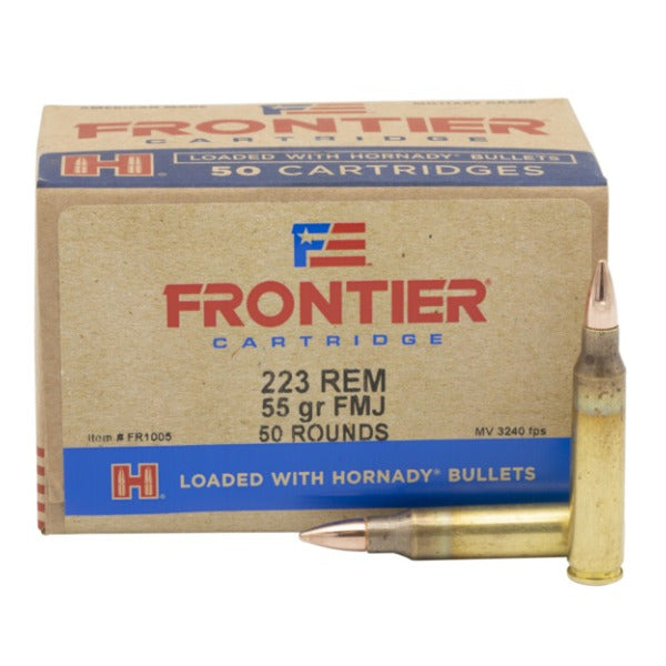 Frontier Cartridge 223 Remington Ammunition 55 Grain Full Metal Jacket Box of 50