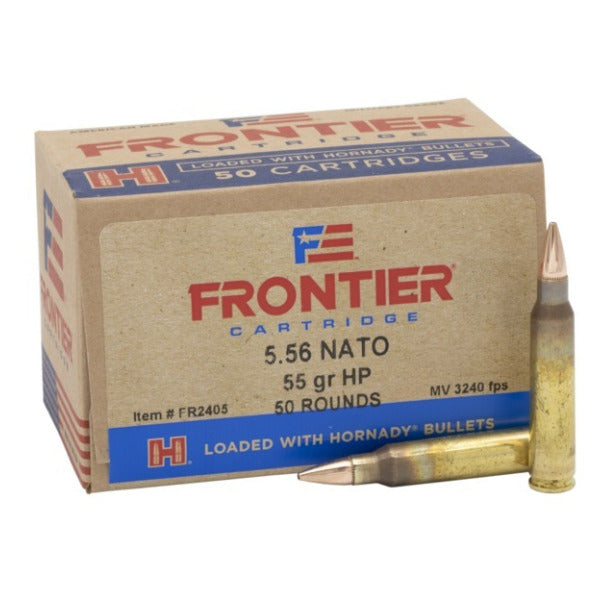 Frontier Cartridge 5.56x45mm NATO Ammunition 55 Grain Hollow Point Box of 50