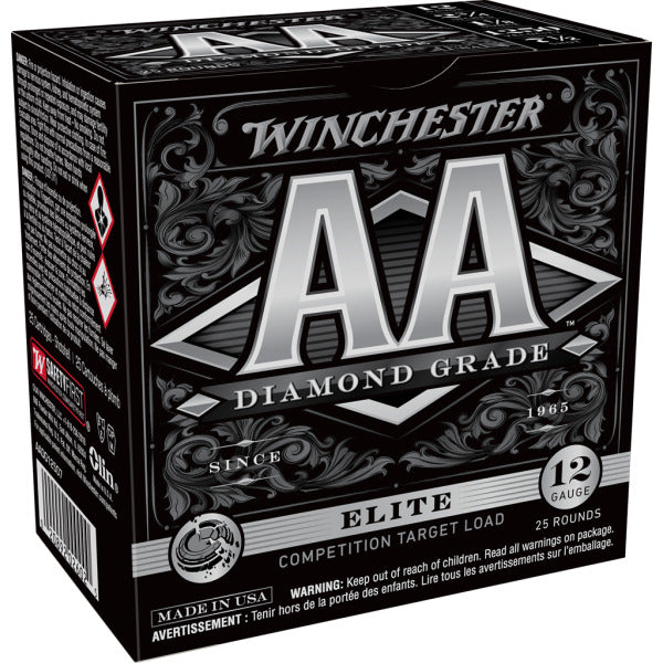 Winchester AA Diamond Grade 12 Gauge Ammunition 2-3/4" #7.5 1-1/8 oz 1250 fps Case of 250
