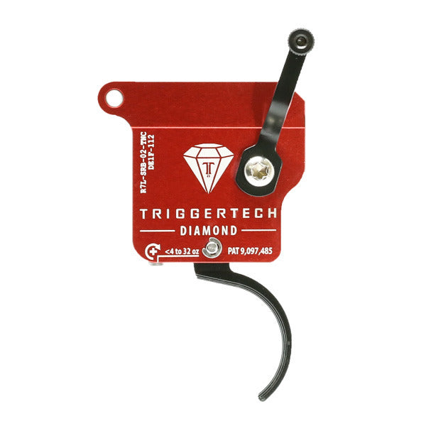 Triggertech Diamond Curved Trigger LH Remington 700 Clone .3lb - 2lb