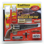 Traditions 1851 Navy Redi-Pak Muzzle Loading Revolver Kit 44 Caliber with Brass Frame Walnut