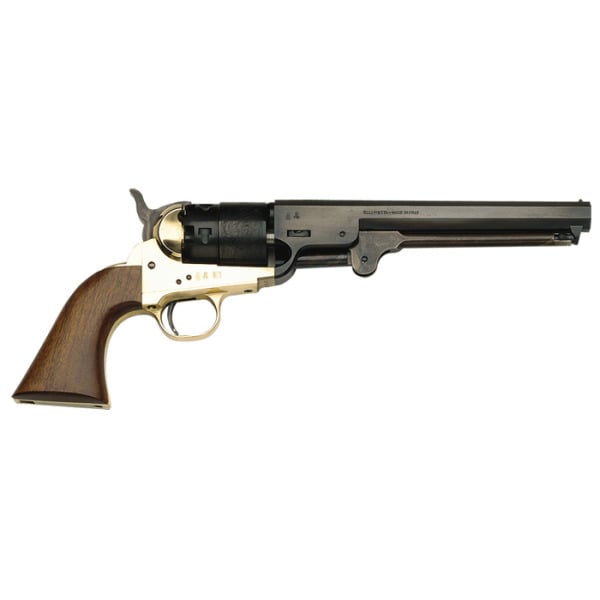 Traditions 1851 Navy Redi-Pak Muzzle Loading Revolver Kit 44 Caliber with Brass Frame Walnut