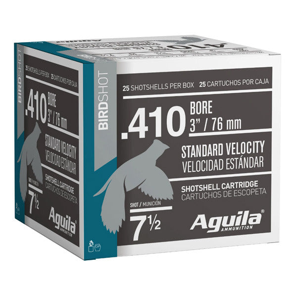 Aguila Standard Velocity 410 Bore Ammunition 3" #7.5 11/16 oz 1200 fps Box of 25
