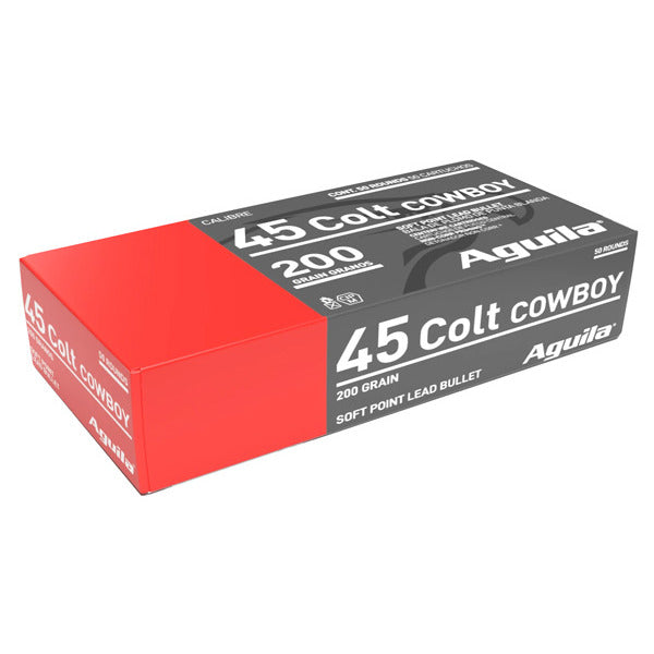 Aguila 45 Colt (Long Colt) Ammunition 200 Grain Lead Flat Nose Box of 50