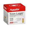 Aguila 9mm Luger Ammunition 115 Grain Full Metal Jacket Box of 300