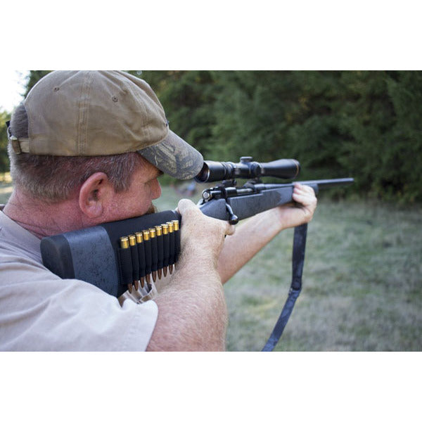GROVTEC BUTTSTOCK AMMO HOLDER RIFLE OPEN BLACK