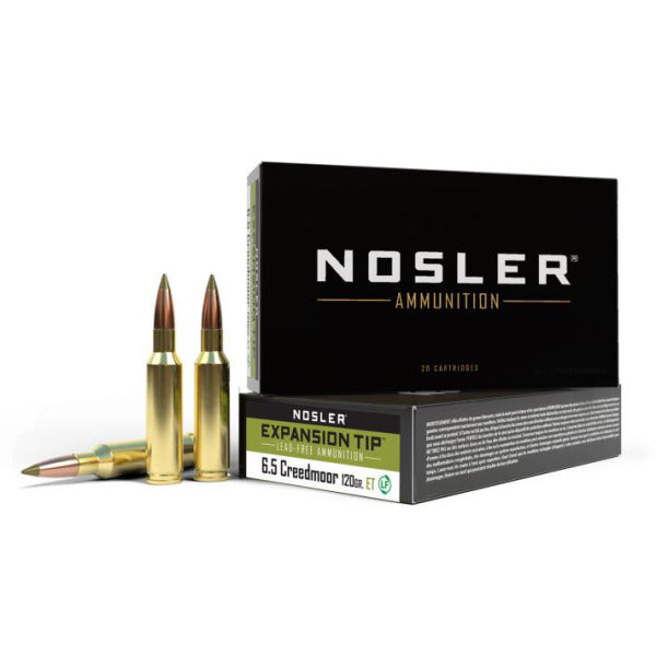 Nosler E-Tip 6.5 Creedmoor Ammunition 120 Grain Polymer Tip Box of 20