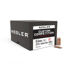 Nosler Custom Competition 264 Caliber, 6.5mm (.264 Diameter) Bullets 123 grain Boat Tail Hollow Point Box of 1000