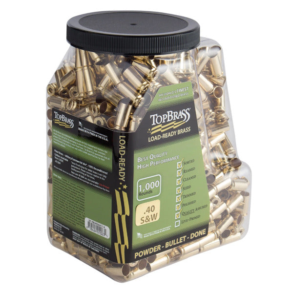 Top Brass 40 S&W Brass Jug of 1000