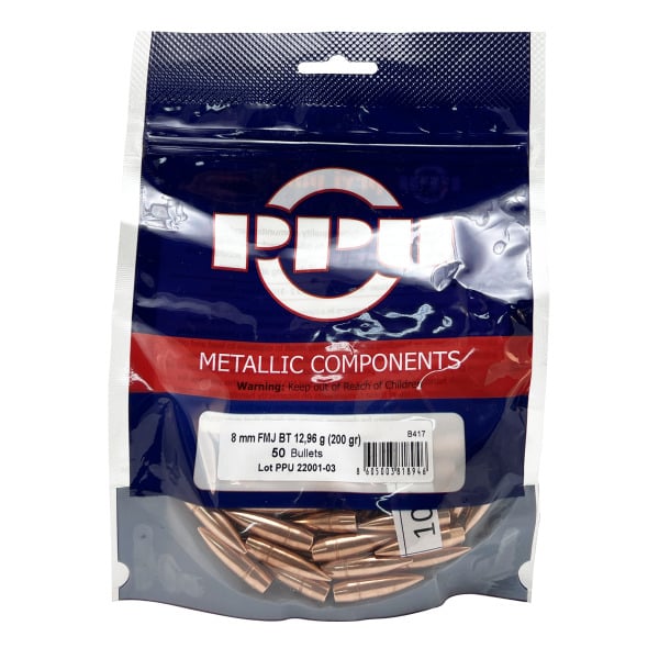 Prvi Partizan .327 Diameter Bullets 200 grain Full Metal Jacket Bag of 50