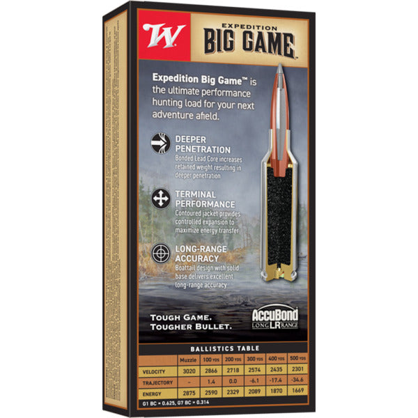 Winchester Expedition Big Game LR 6.5 PRC Ammunition 142 Grain Polymer Tip Box of 20