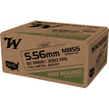 Winchester White Box 5.56x45mm NATO Ammunition 62 Grain Full Metal Jacket Box of 500