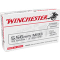 Winchester White Box 5.56x45mm NATO Ammunition 55 Grain Full Metal Jacket Box of 20