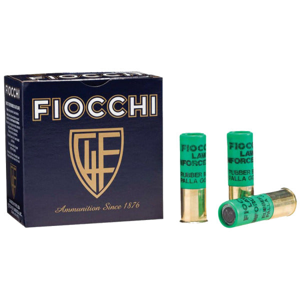 Fiocchi 12 Gauge Ammunition 2-3/4" 740 fps Rubber Slug Box of 10