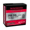 Winchester .356 Diameter Bullets 130 grain Full Metal Jacket Box of 10
